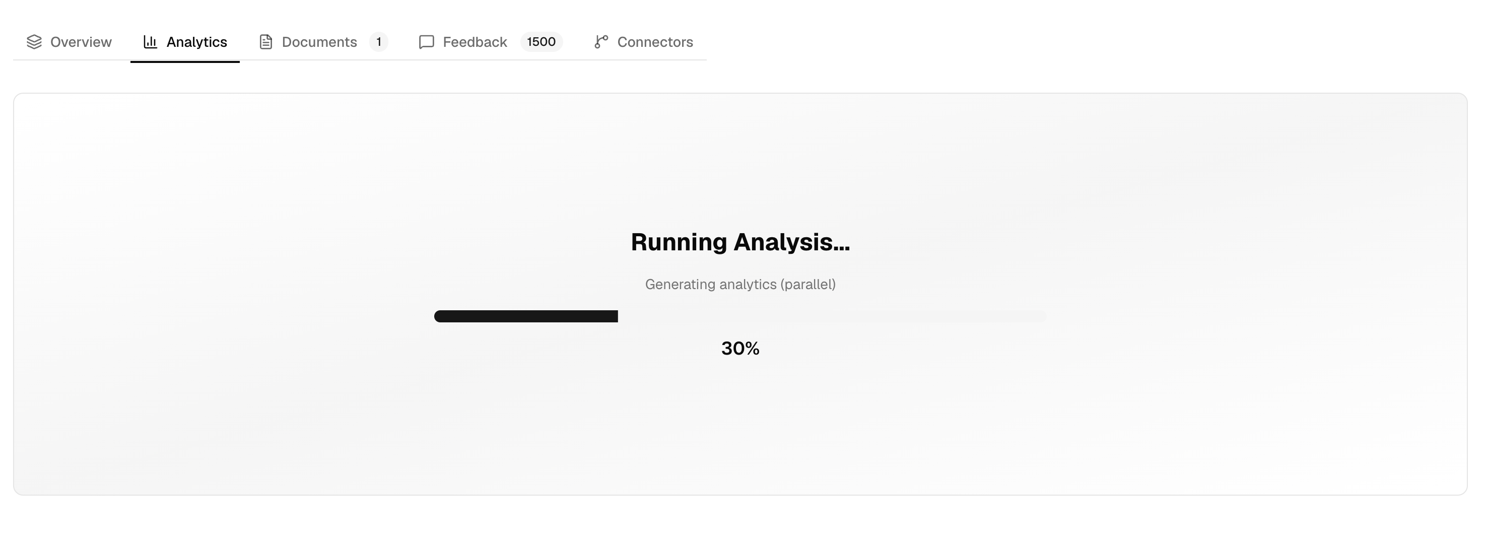 Run Analysis button and progress bar