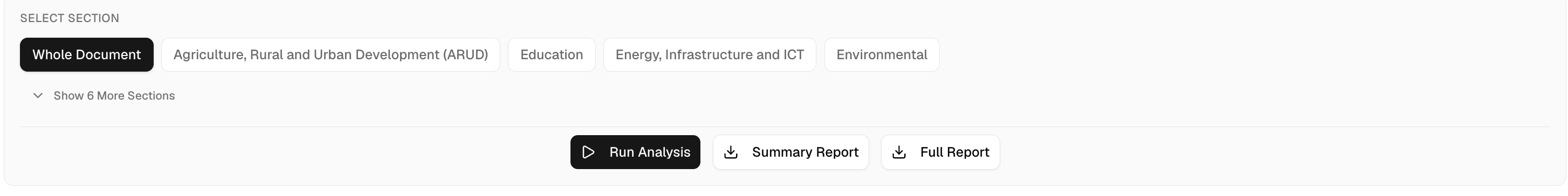 Section tabs