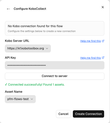 Connecting to a Kobo server