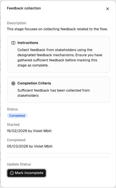 Step details dialog