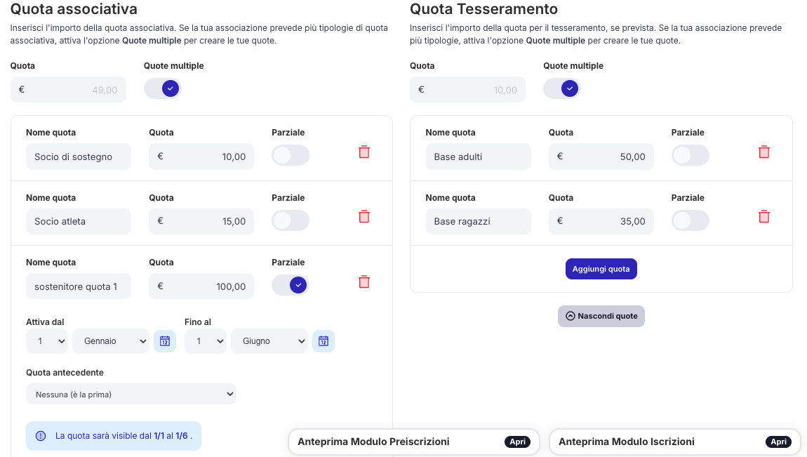 Quote multiple
