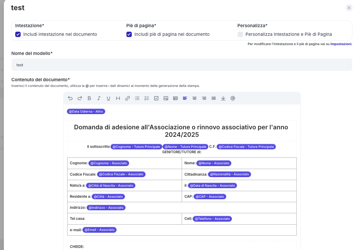 Creare un modulo completamente personalizzato