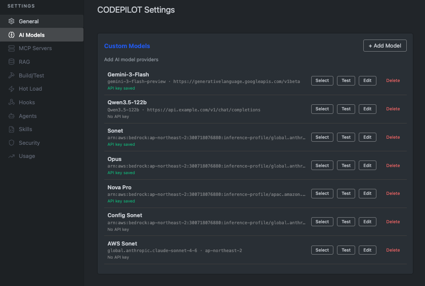 Adding a custom model