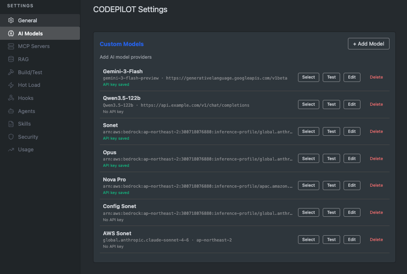 Adding a custom model