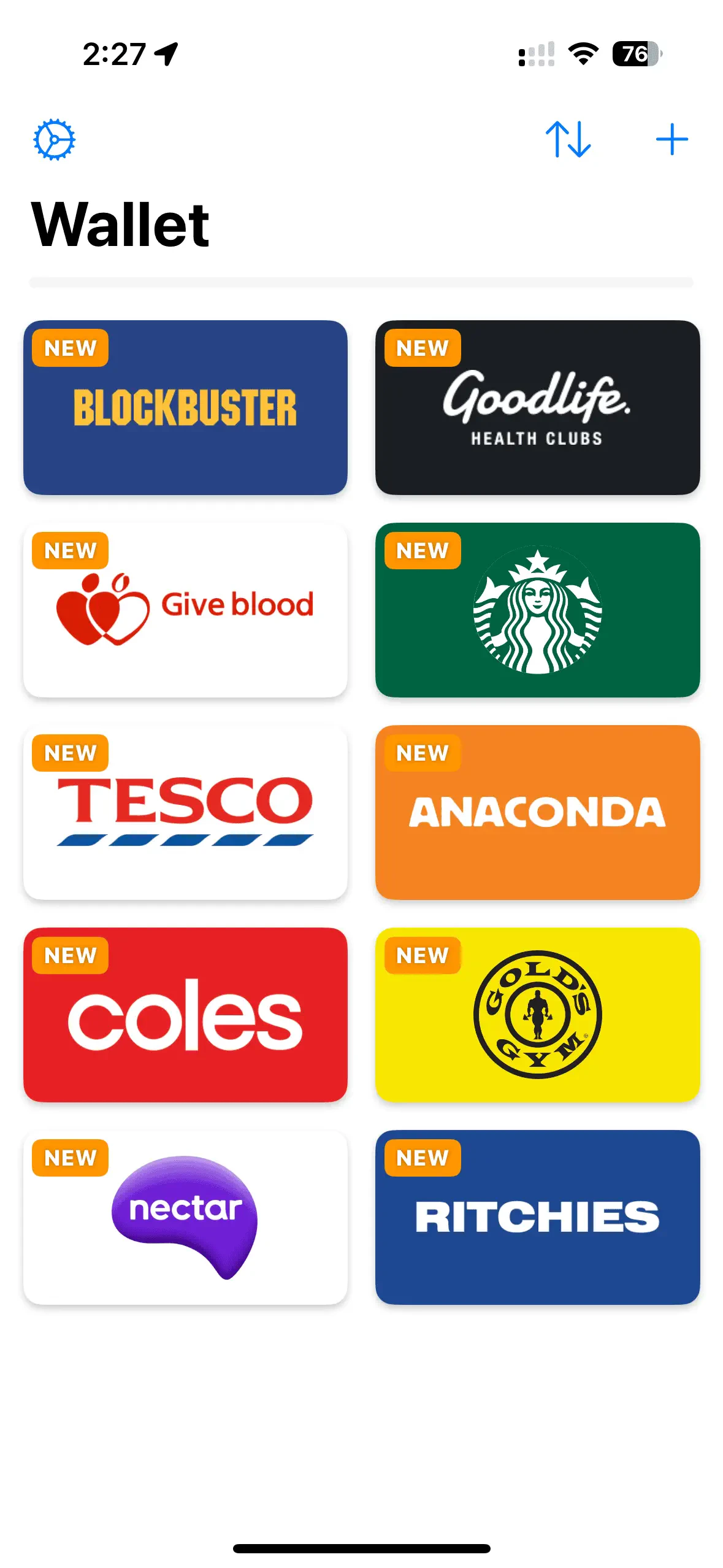 Imported Klarna cards now available in Barcodes