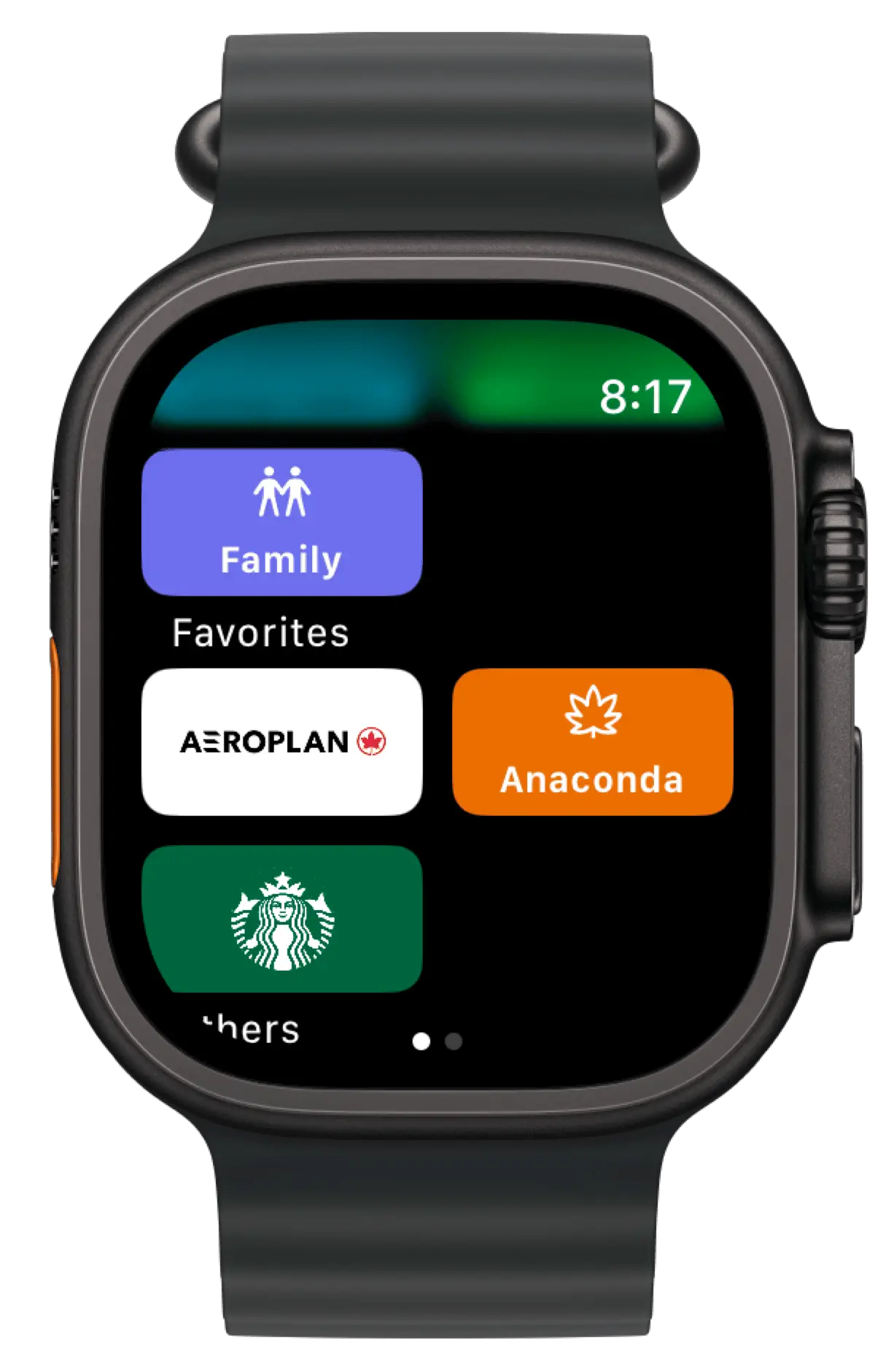 Apple Watch card list