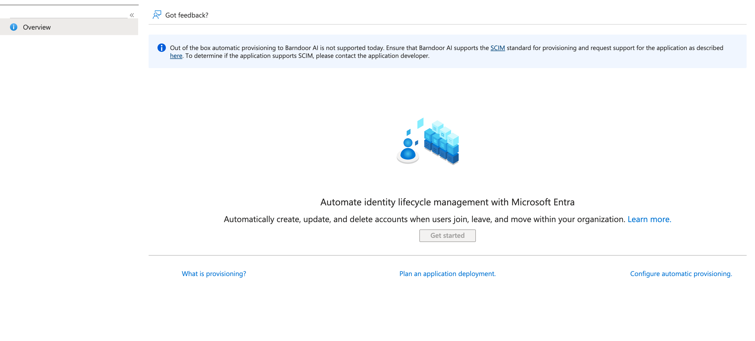 SCIM provisioning disabled for app registration based SSO connections