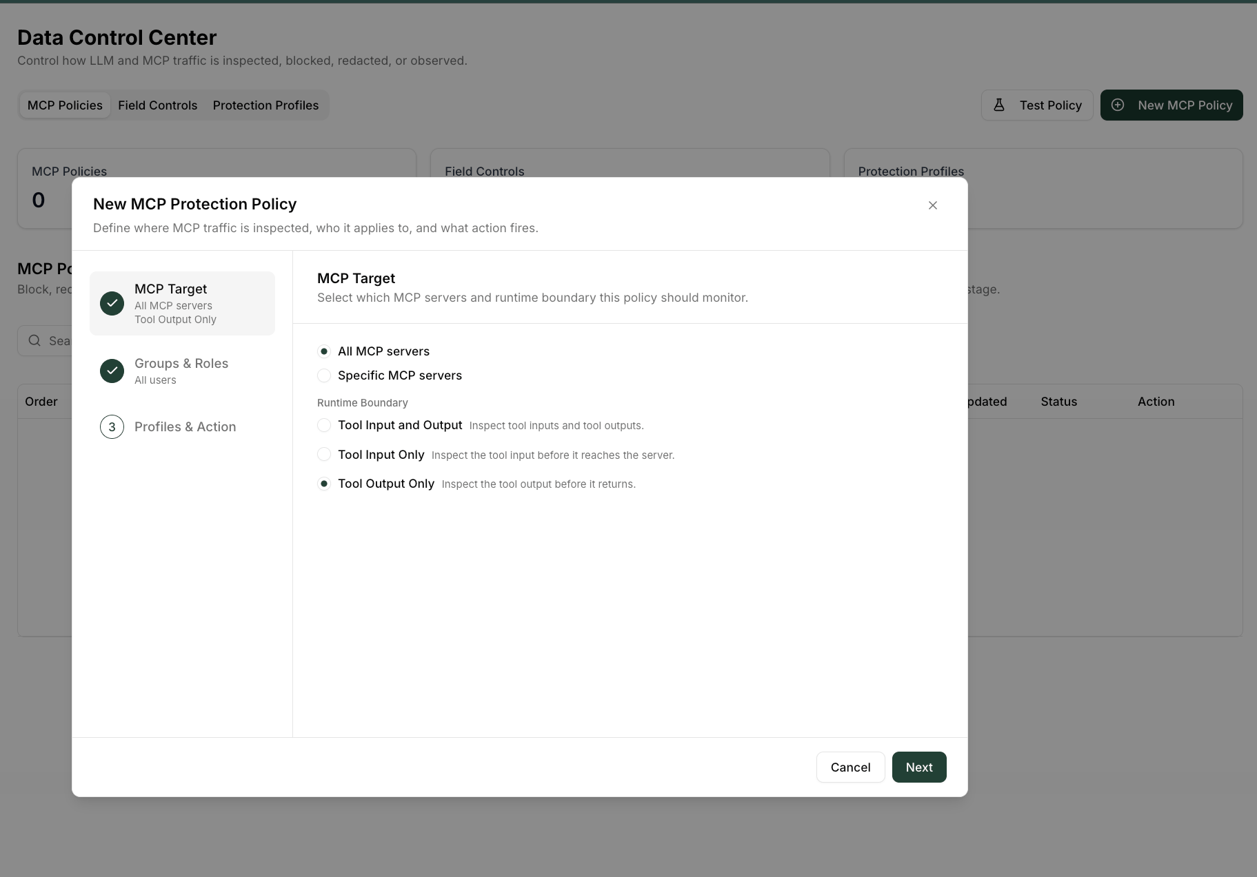 MCP Target and runtime boundary