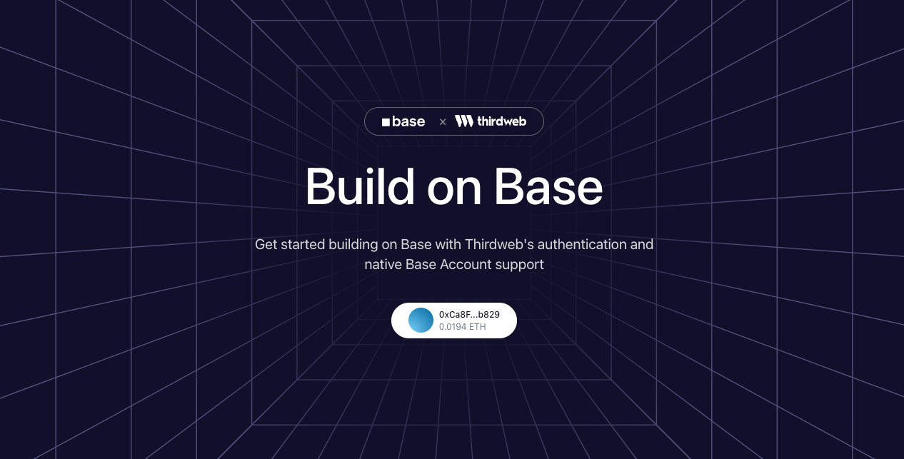 Base × Thirdweb Demo