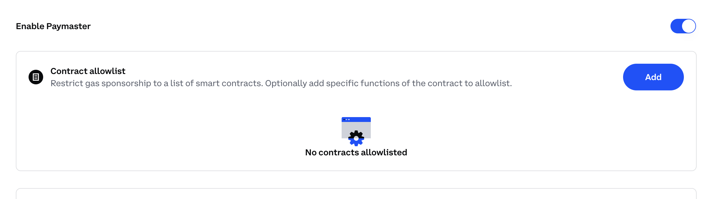 Paymaster CDP Allowlist