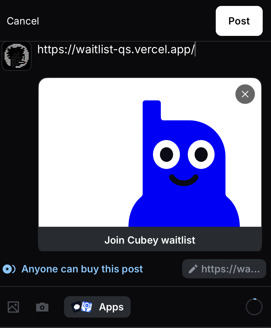 Posting an app to Base app