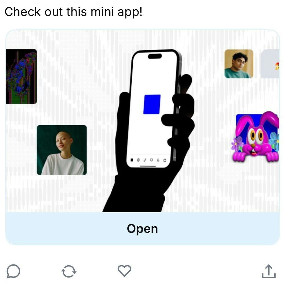 Mini app feed