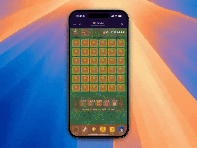 Image of social feed with Mini Apps