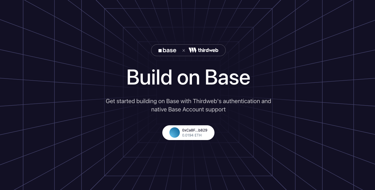 Base × Thirdweb Demo