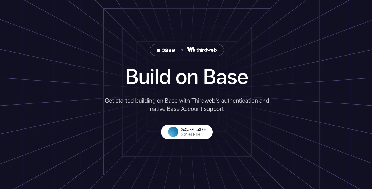 Base × Thirdweb Demo