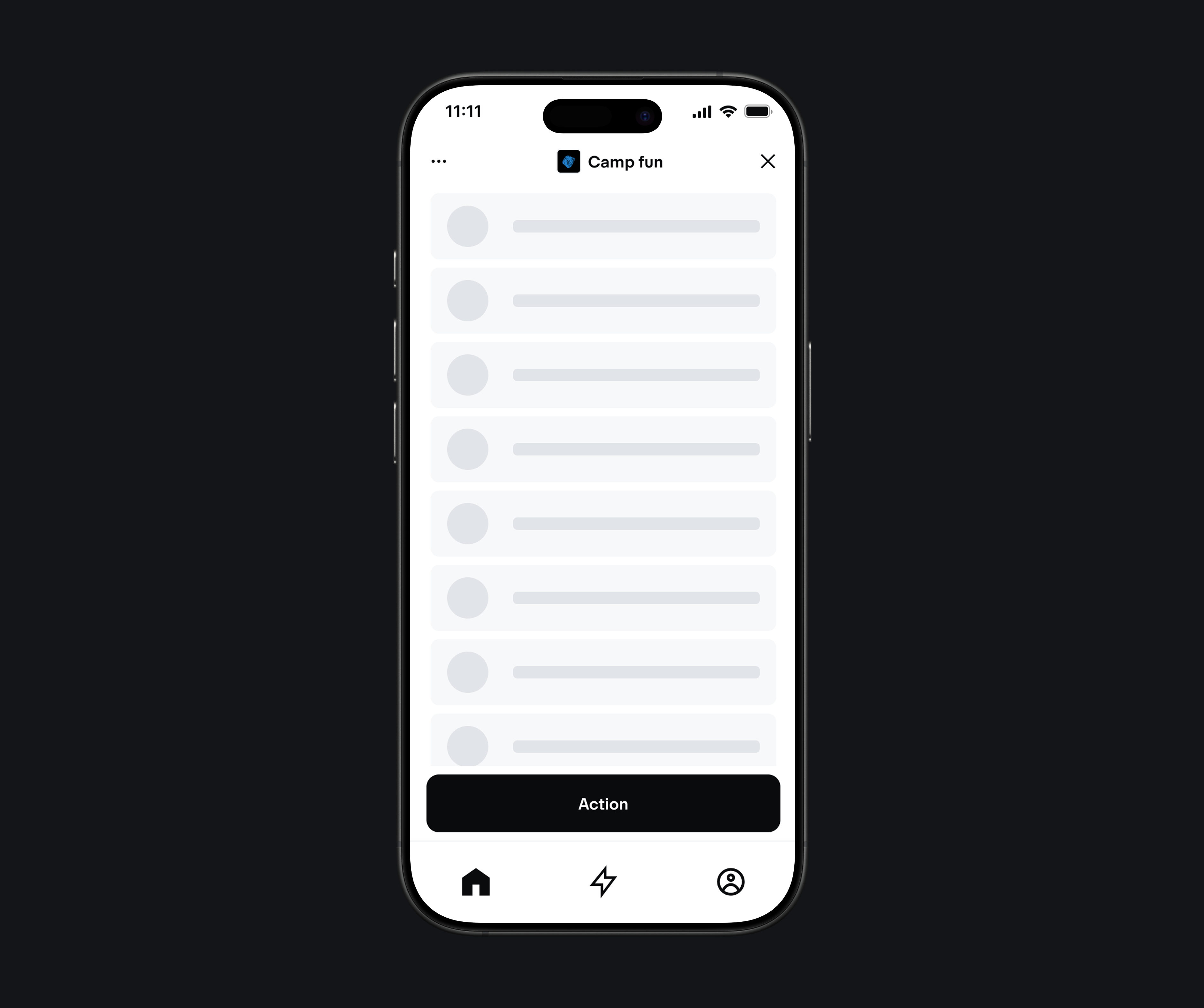 Bottom navigation bar example