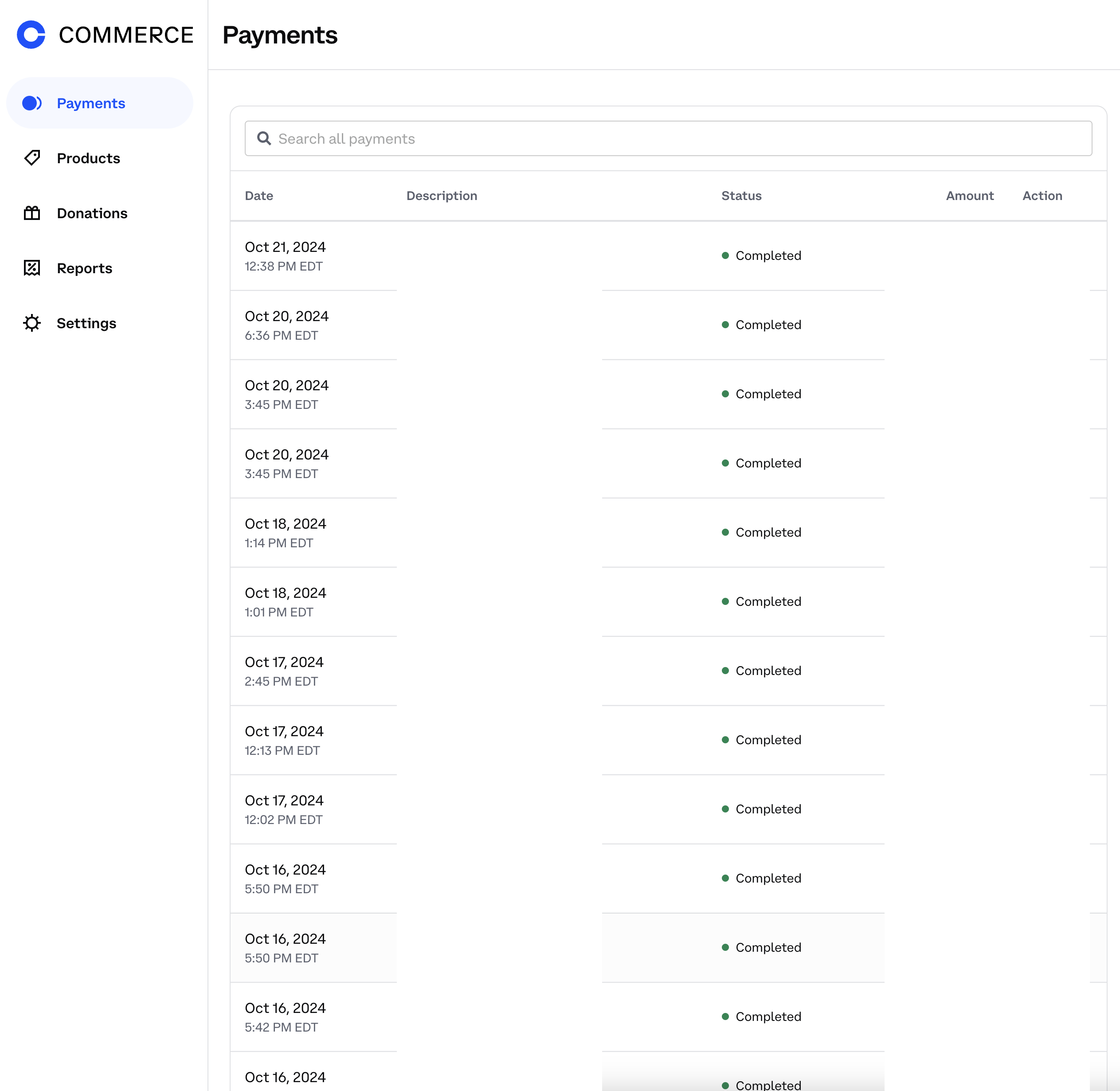 Viewing successful checkouts
