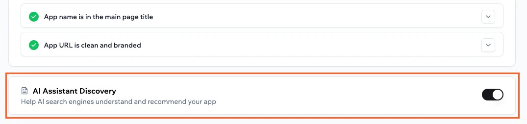 Enabling AI assistant discovery for your app