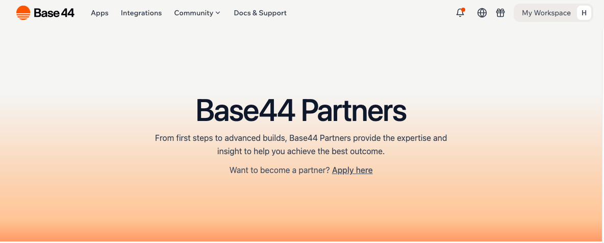 Base Partner Program Hiring and becoming a Base44 partner - Base44 Support Documentation