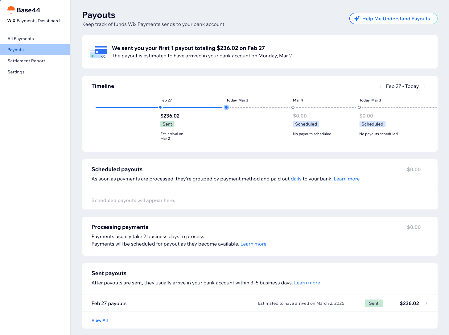 Base 44 Gui Setting up Base44 Payments powered by Wix - Base44 Support Documentation