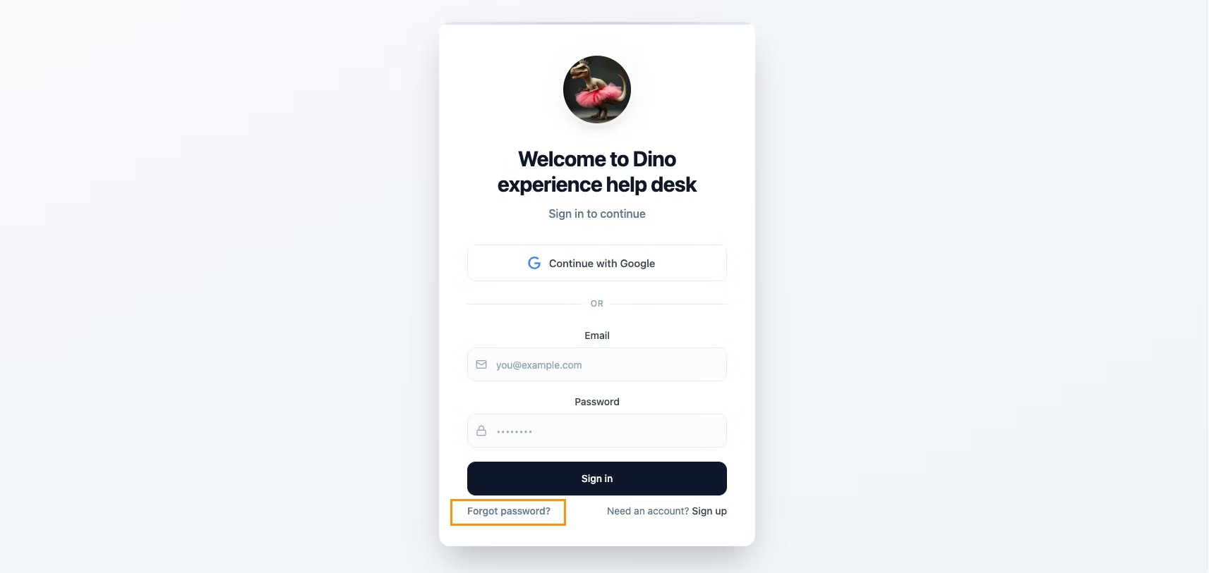 Use login sceen with Forgot password option to reset it.