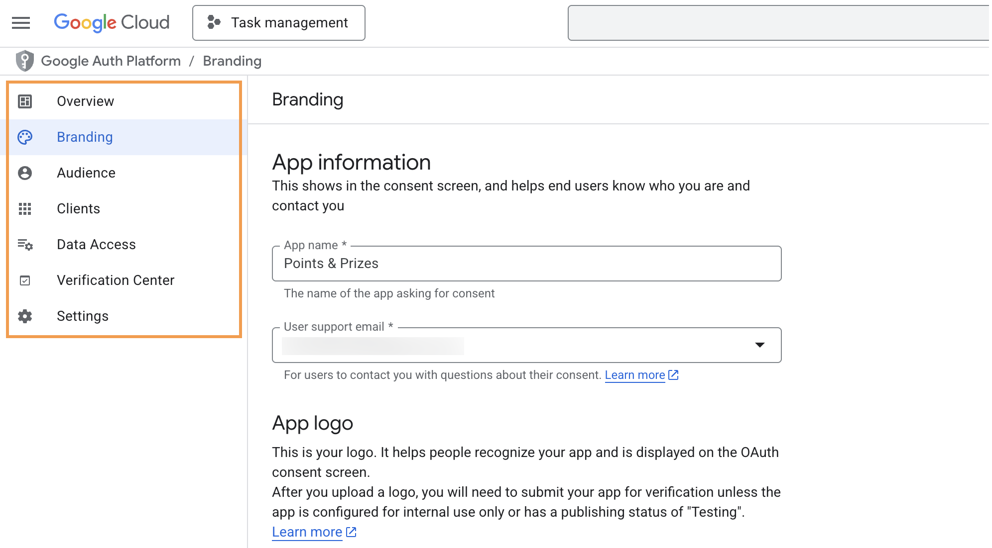Setting up your OAuth app