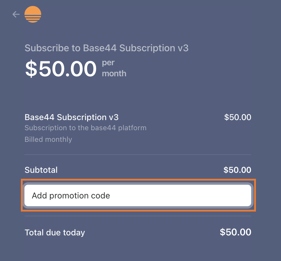 Add coupon code to your plan in Base44 Add coupon code to your plan in Base44