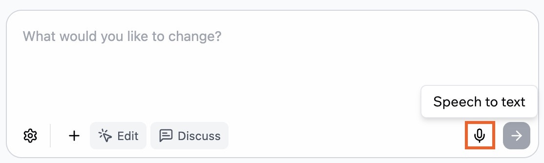 Speaking to the AI chat in Base44