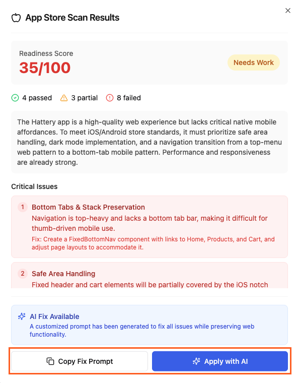 Using AI to fix issues for app submission to stores Using AI to fix issues for app submission to stores