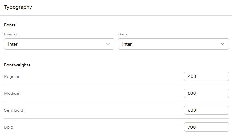 Choosing your heading and body fonts