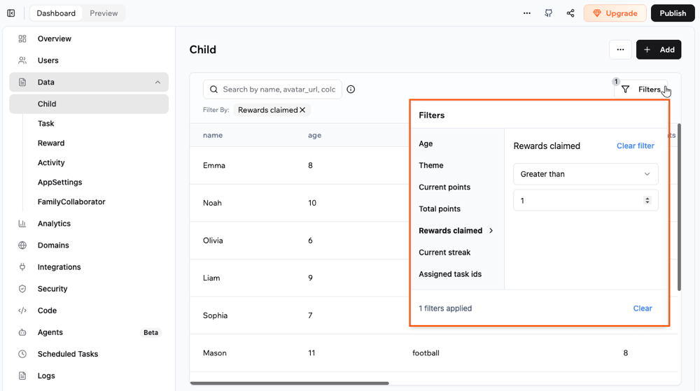 Managing your app data - Base44 Support Documentation