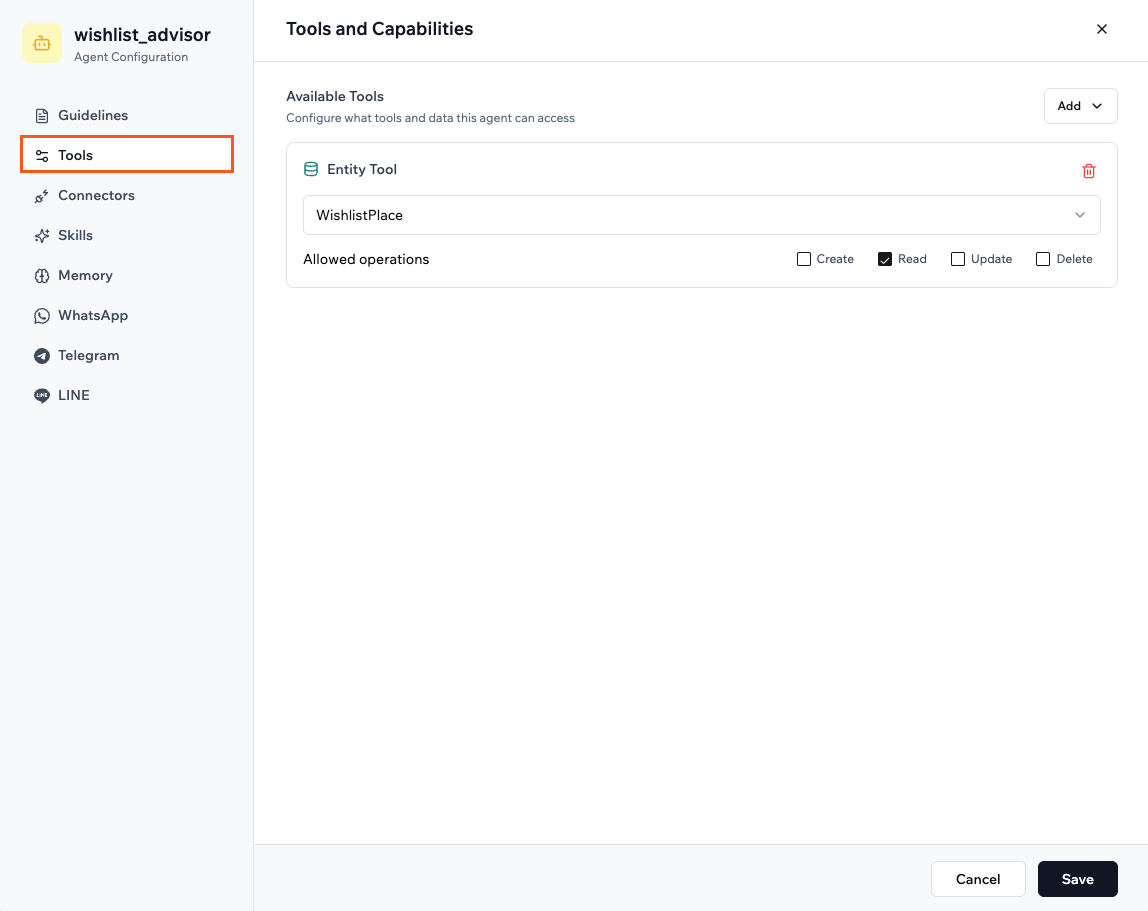 Setting up an AI agent for your app - Base44 Support Documentation