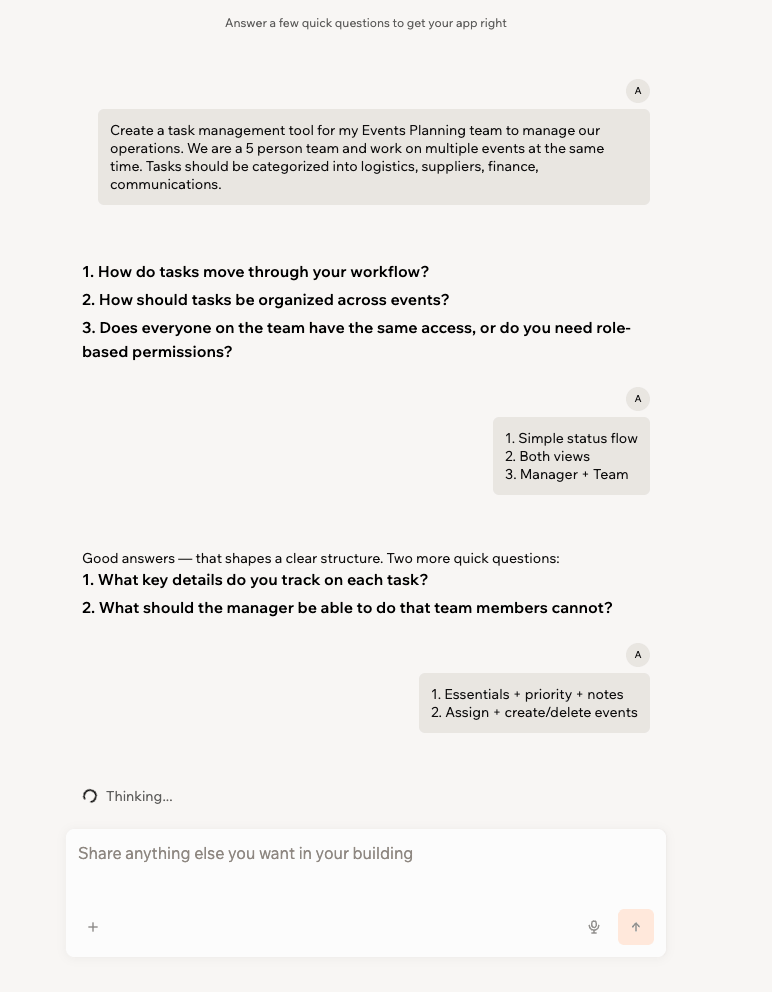 Answering questions in plan mode to shape your plan