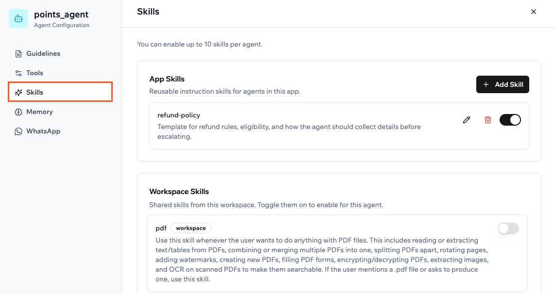 Setting up an AI agent for your app - Base44 Support Documentation
