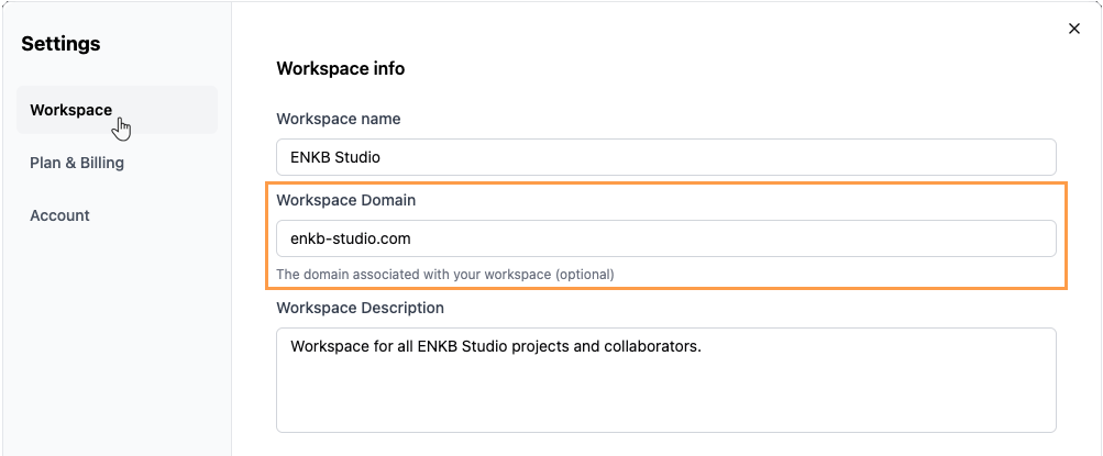 Setting up your enterprise workspace domain in Base44