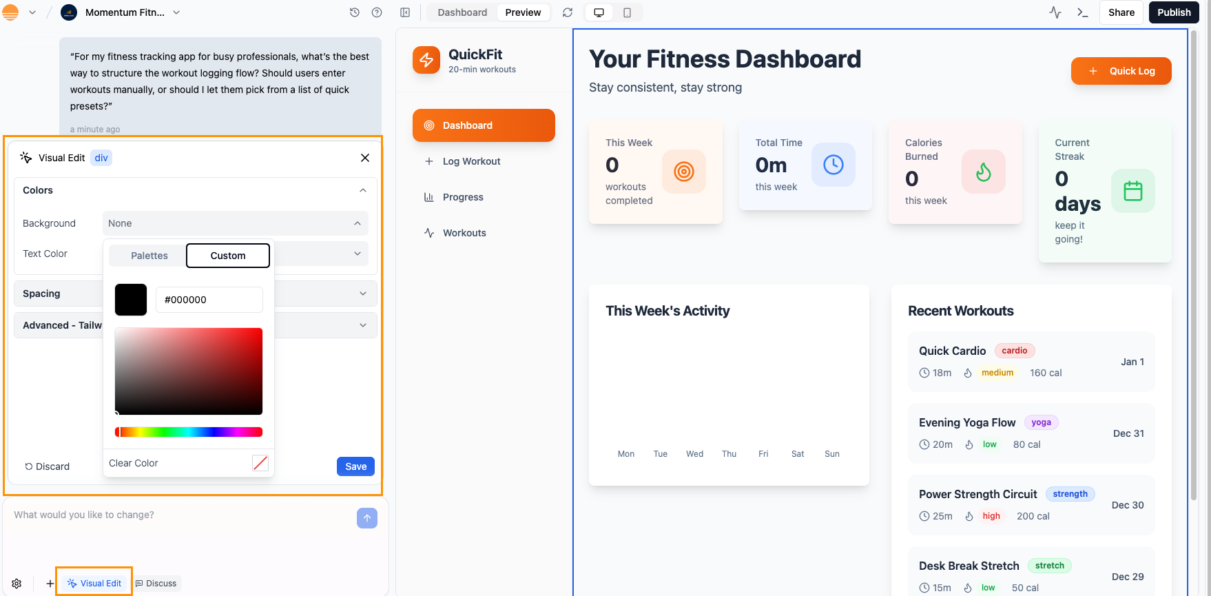 Manual Visual Edit to make design changes in Base44 Manual Visual Edit to make design changes in Base44