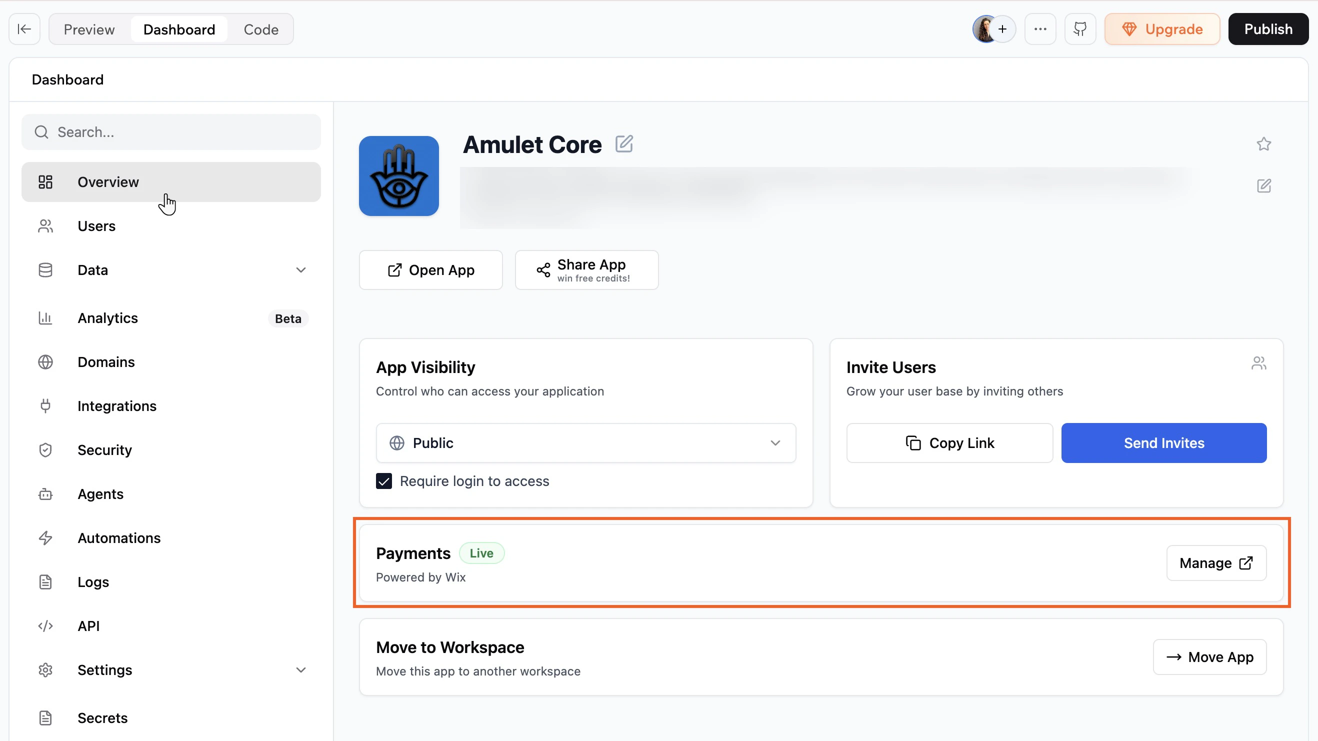 Managing your payments for your app
