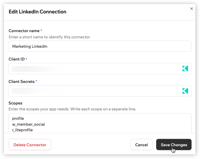 Setting up connectors for app users - Base44 Support Documentation