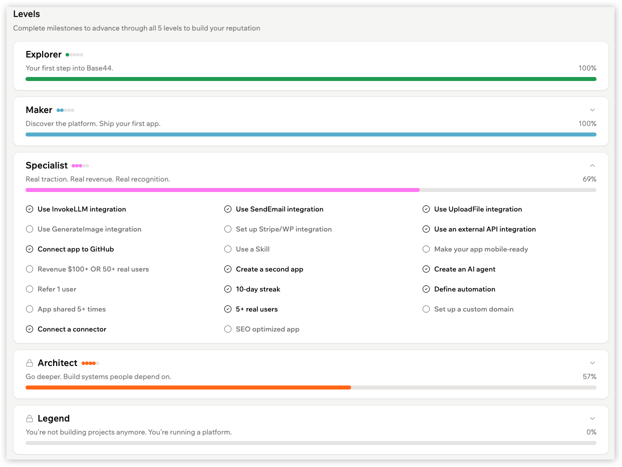 Creating and managing your Base44 profile - Base44 Support Documentation
