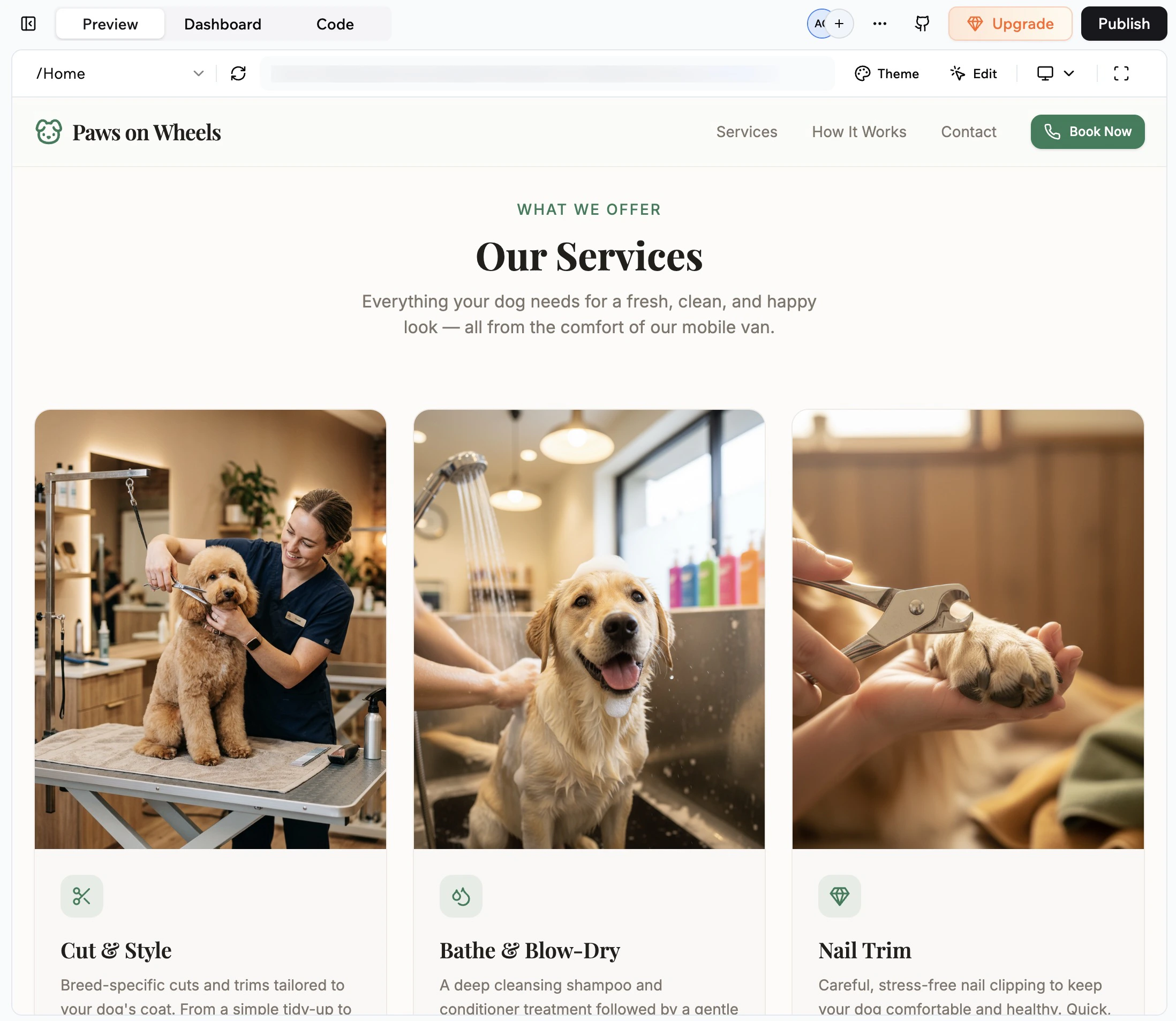 Using files across your app Examples of images used across an app layout