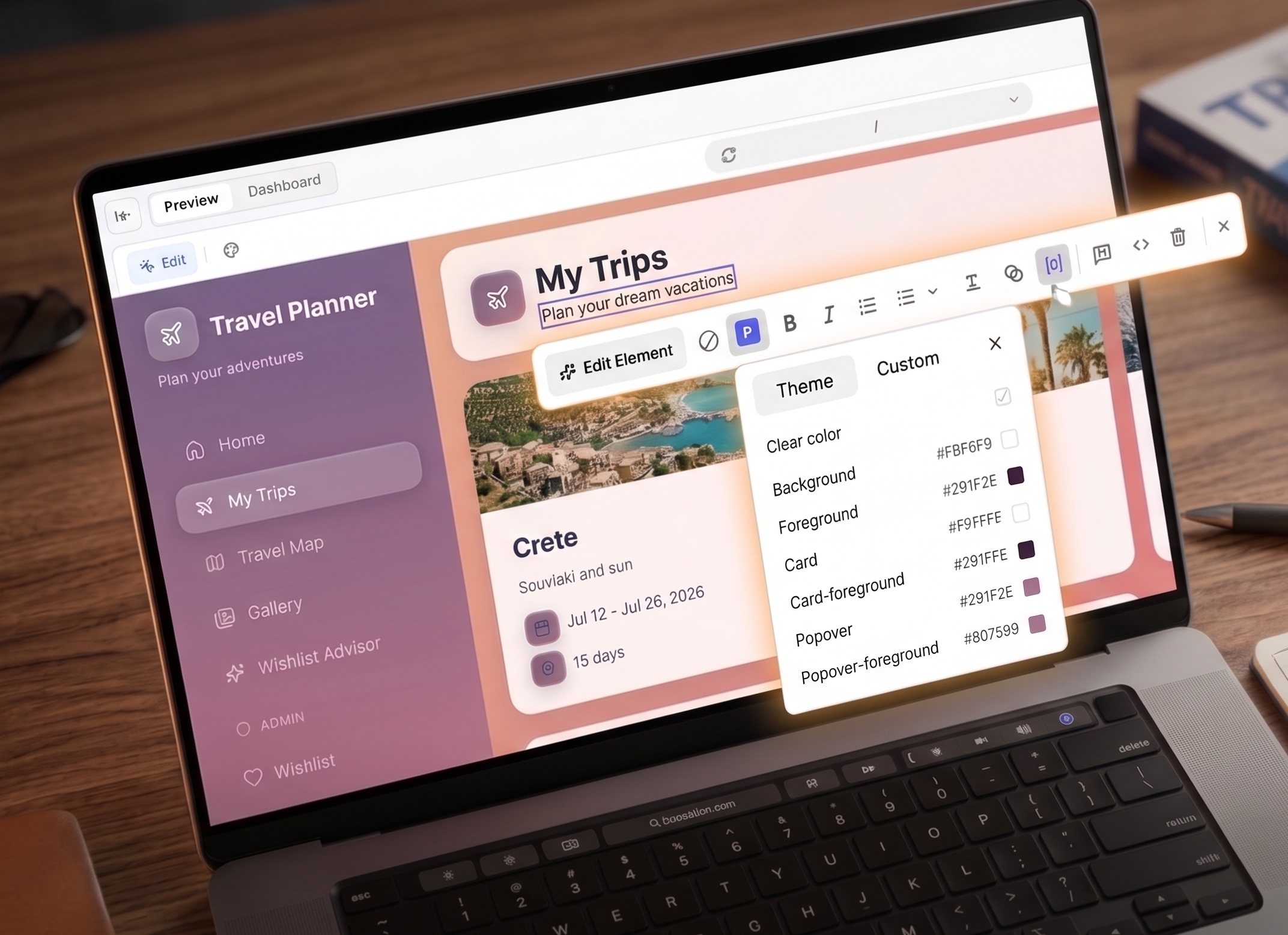 Designing your app in Base44