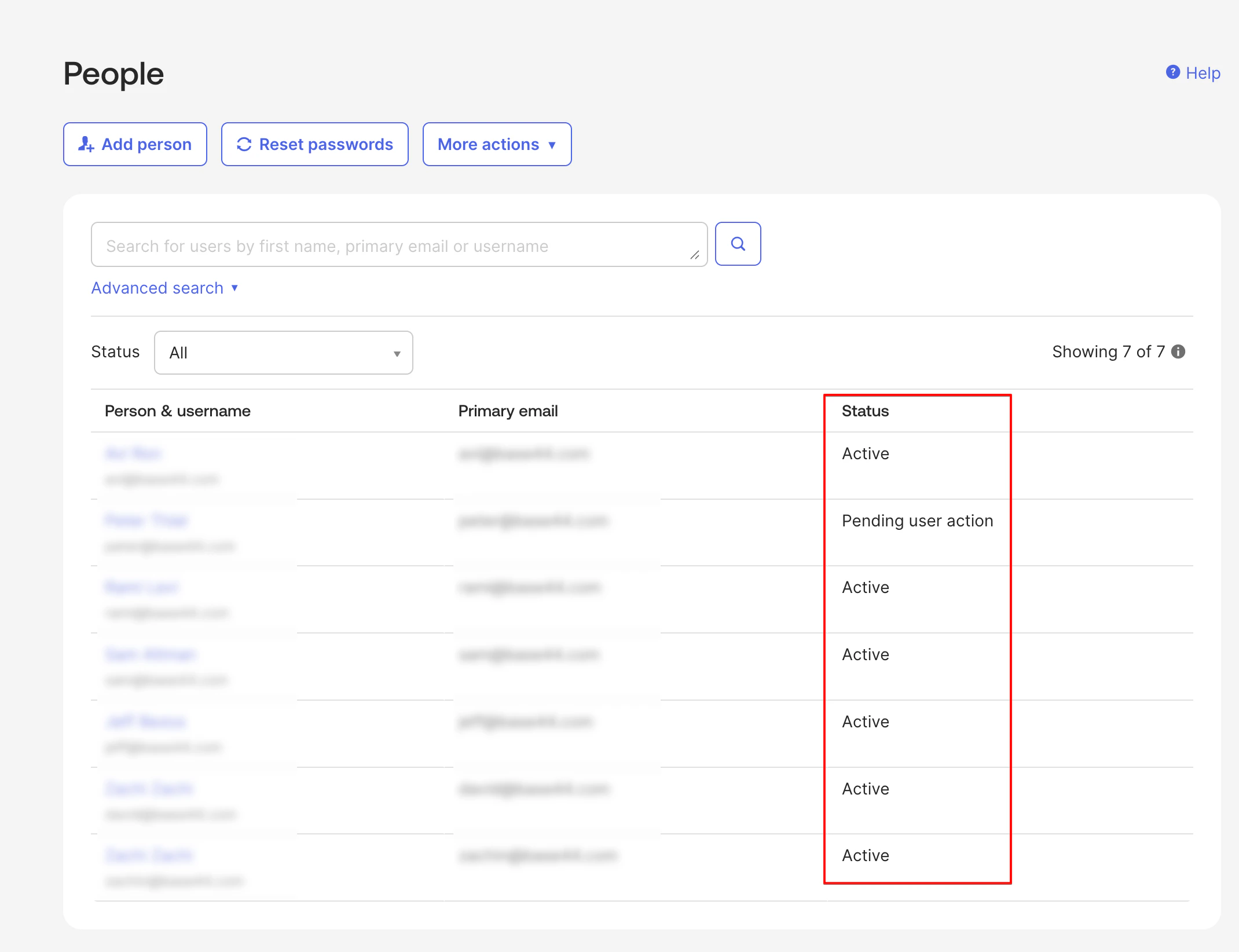 Okta showing user provisioned status