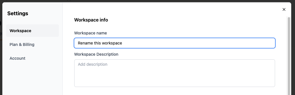 Rename Workspace Pn