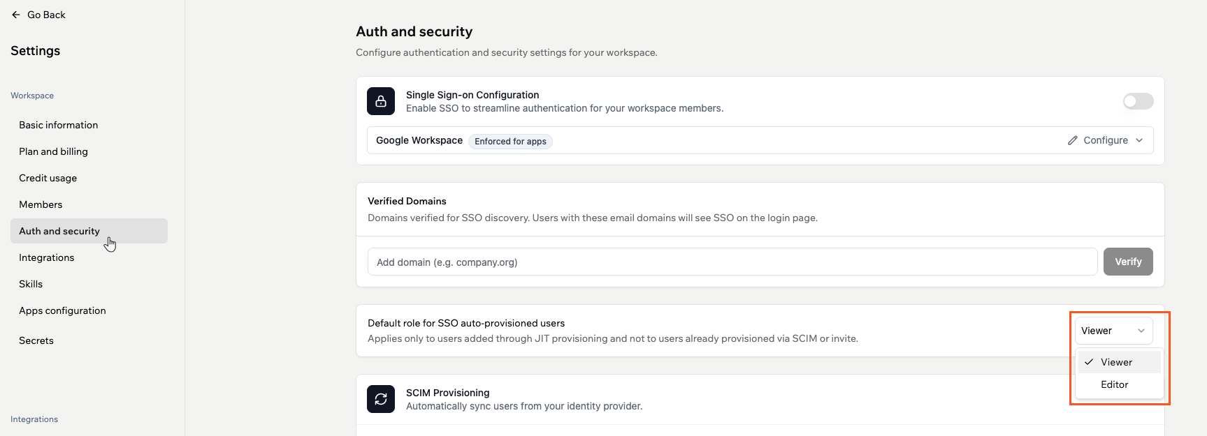Single sign-on for enterprise workspaces - Base44 Support Documentation