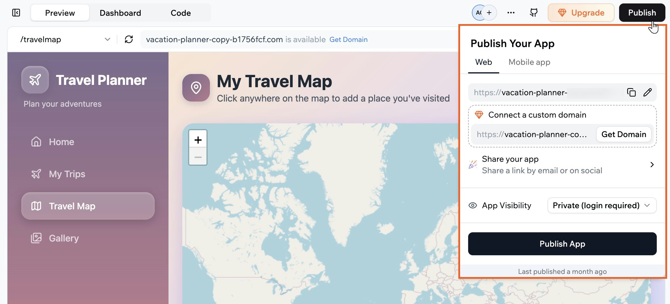 Sharing and publishing your Base44 app