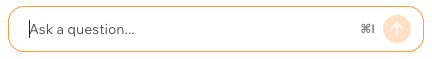 Ask AI in Docs The ask AI button at the bottom of a Base44 documentation page.