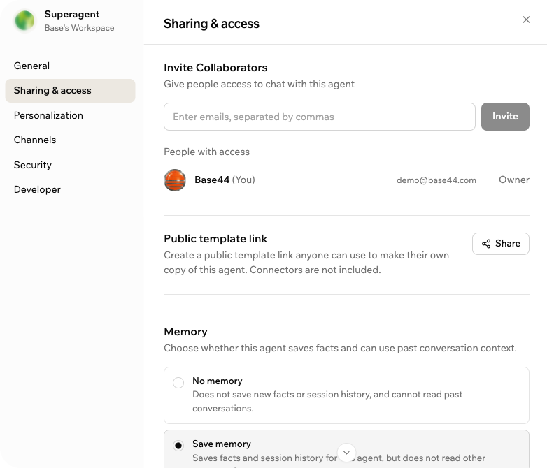 Customizing your Superagent - Base44 Support Documentation