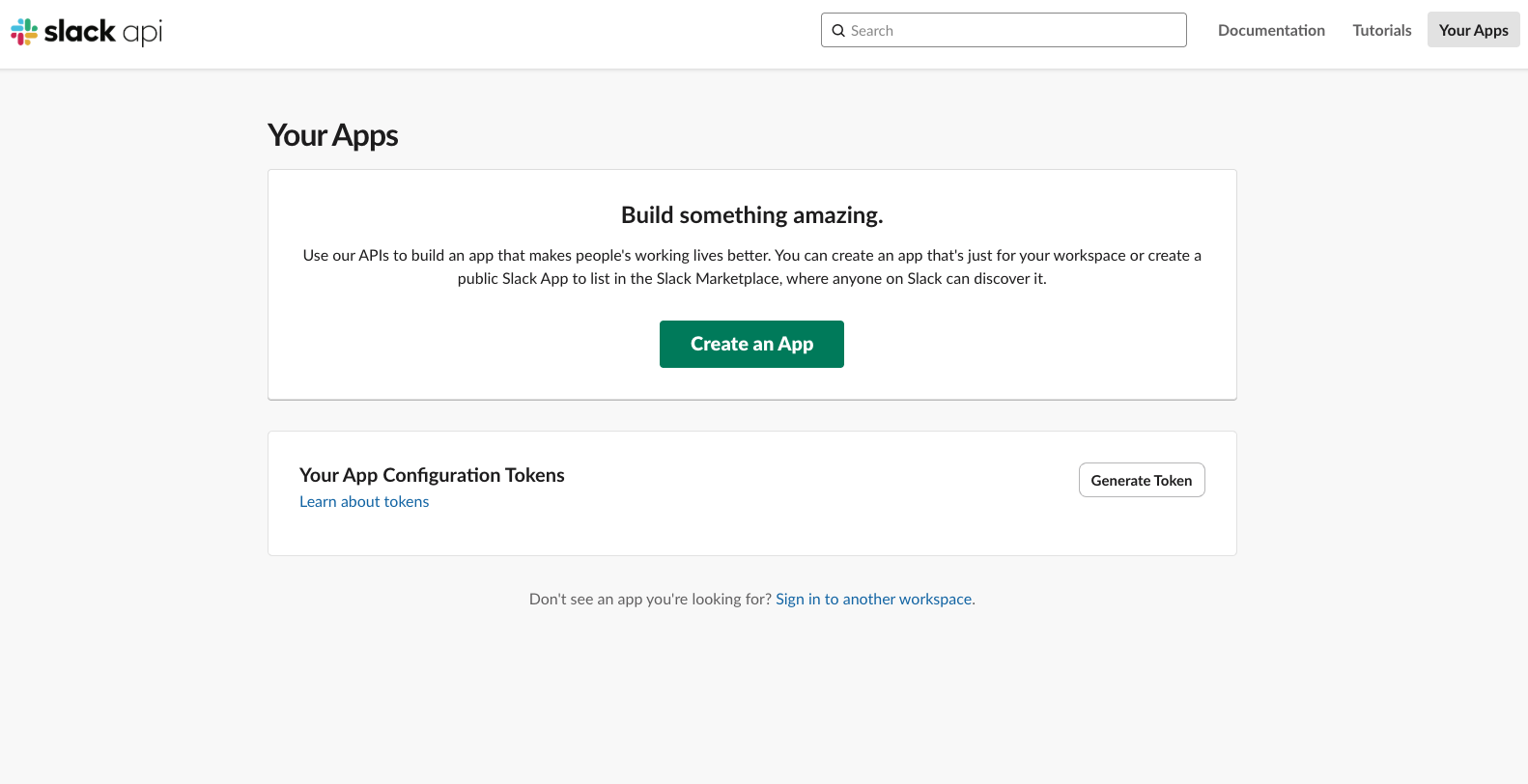Slack Create App Pn