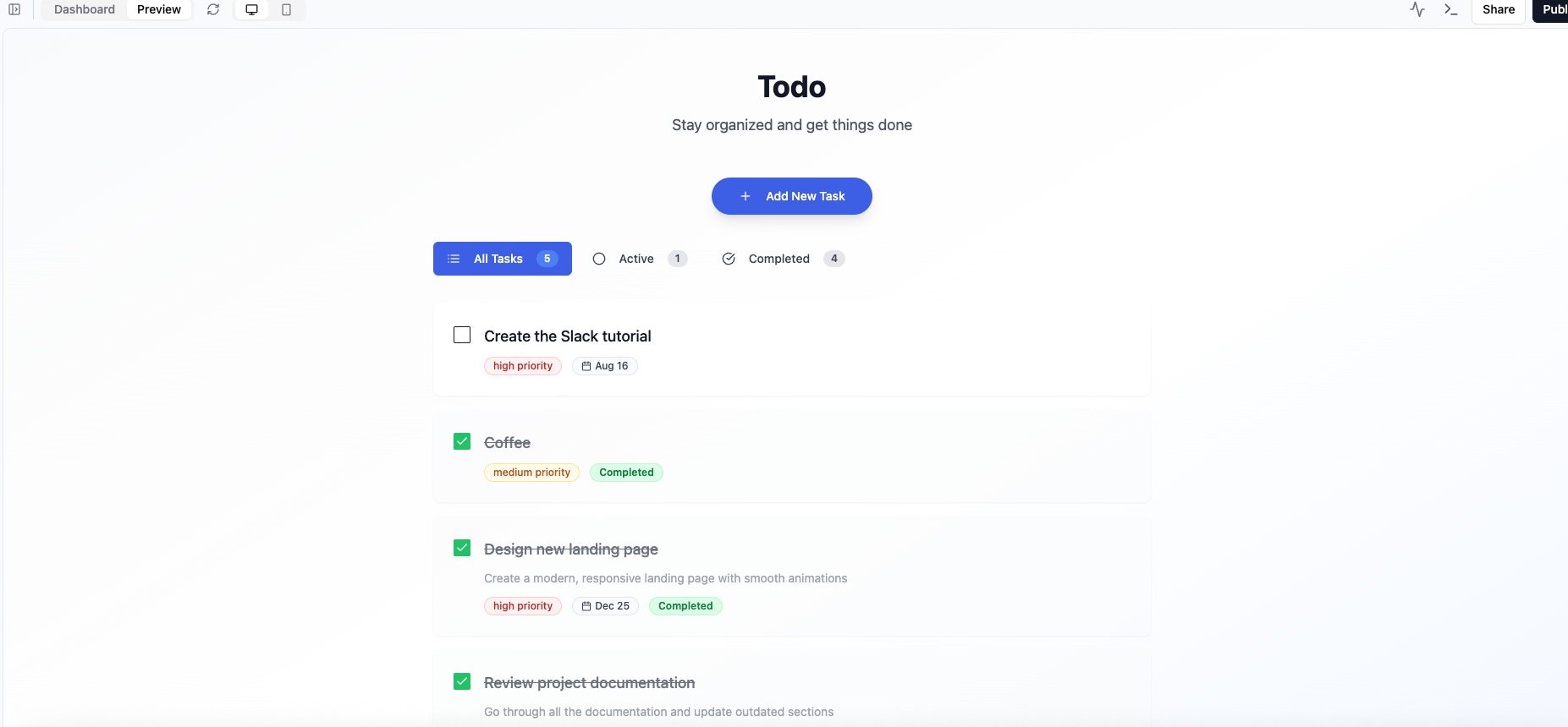 To Do List App Pn