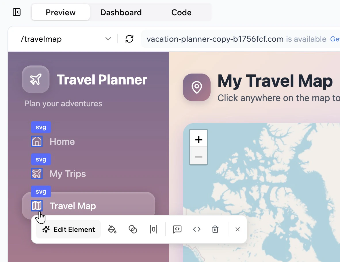 Bulk design changes using Visual Edit in Base44